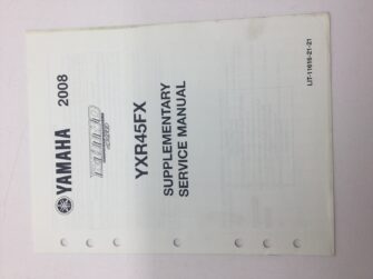 2008 Yamaha Supplementary Service Manual for YXR45FX