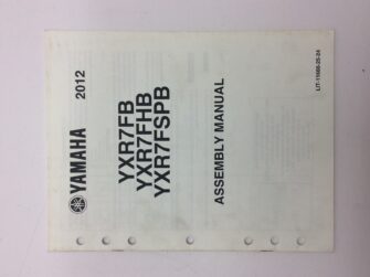 2012 Yamaha Assembly Manual for YXR7FB YXR7FHB YXR7FSPB