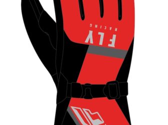CASCADE GLOVES BLACK/RED XL