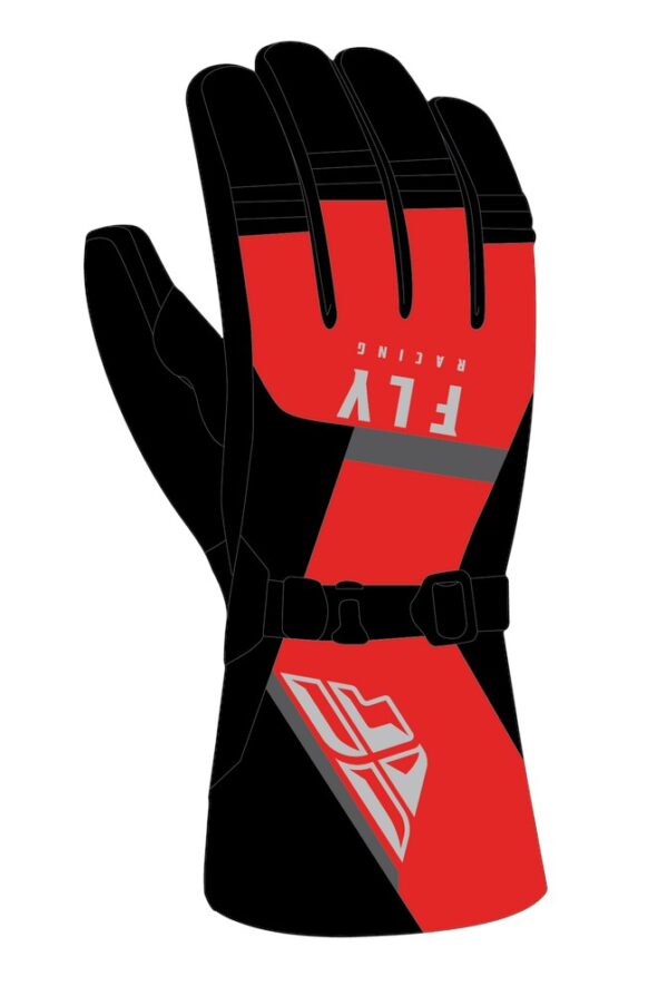 CASCADE GLOVES BLACK/RED XL