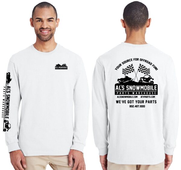 AL'S MEN'S LONG SLEEVE WHITE LG