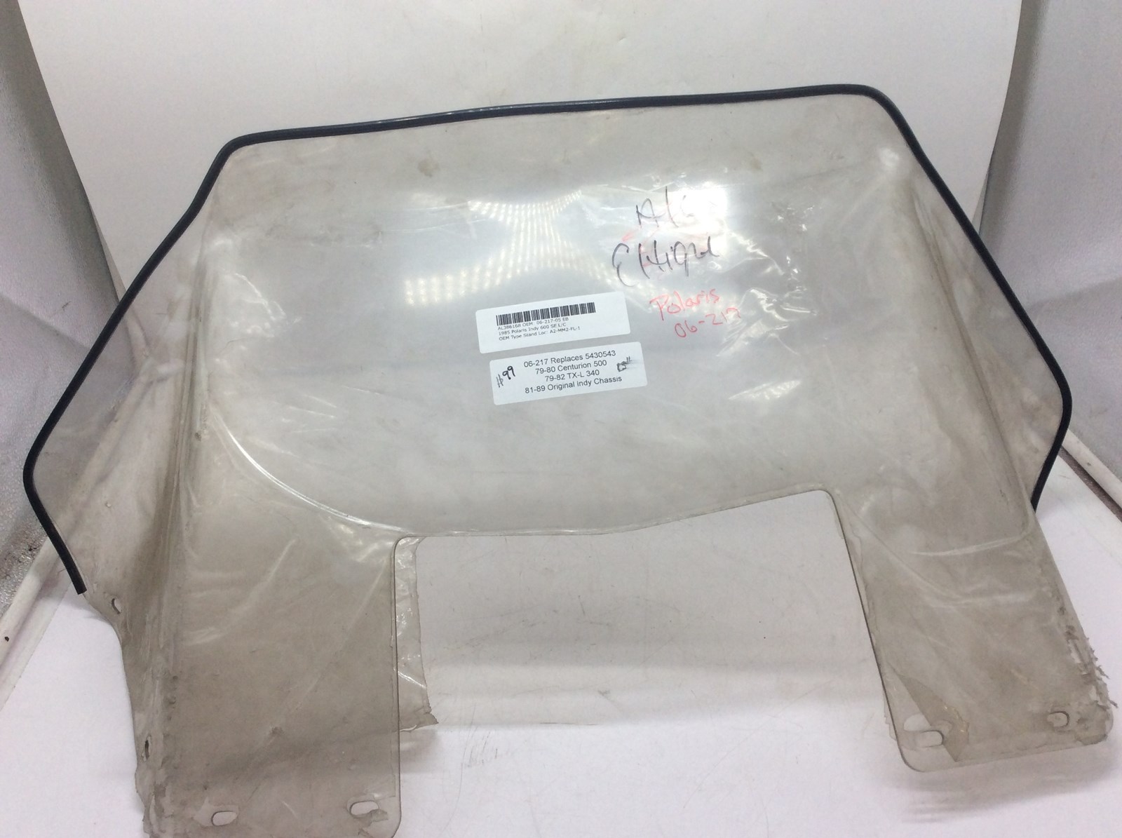 1985 Polaris NEW WINDSHIELD 13" SMK - Image 2