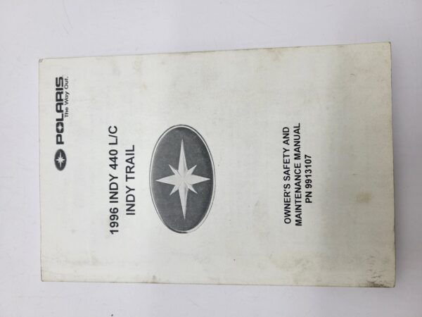 1996 Polaris Owners Manual for Indy 440 L/C Indy Trail