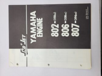802 (350cc) 806 (338cc) 807 (396cc) Yamaha Engine Vintage Parts Manual
