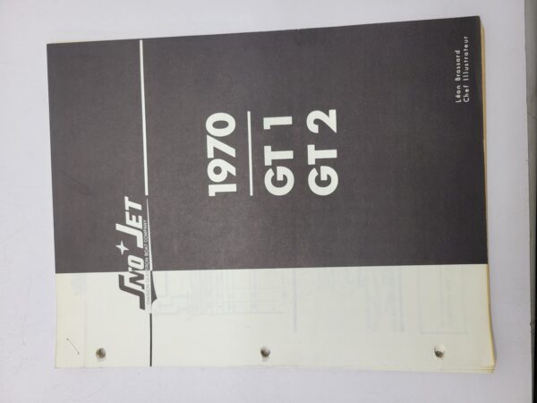 1970 SnoJet GT 1 GT2 Vintage Parts Manual