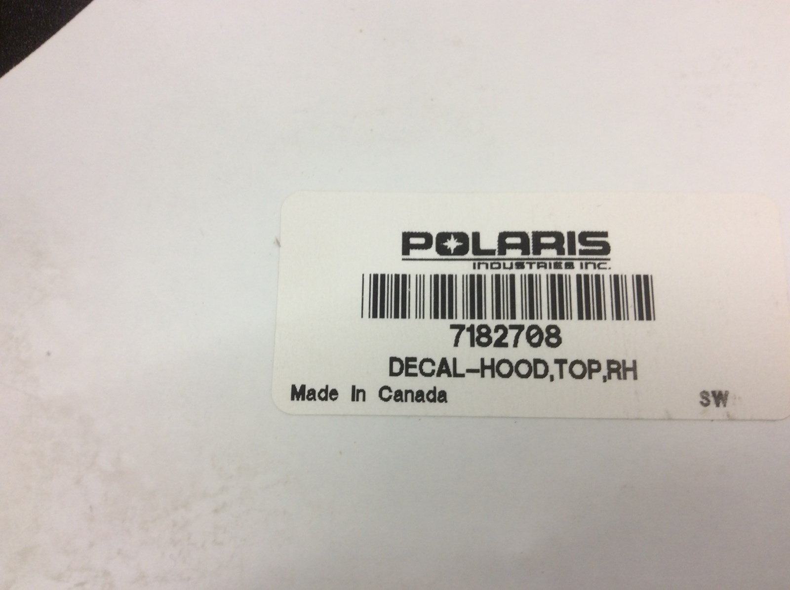2016 Polaris Decal, Hood Top RH Side, Razor XP - Image 3