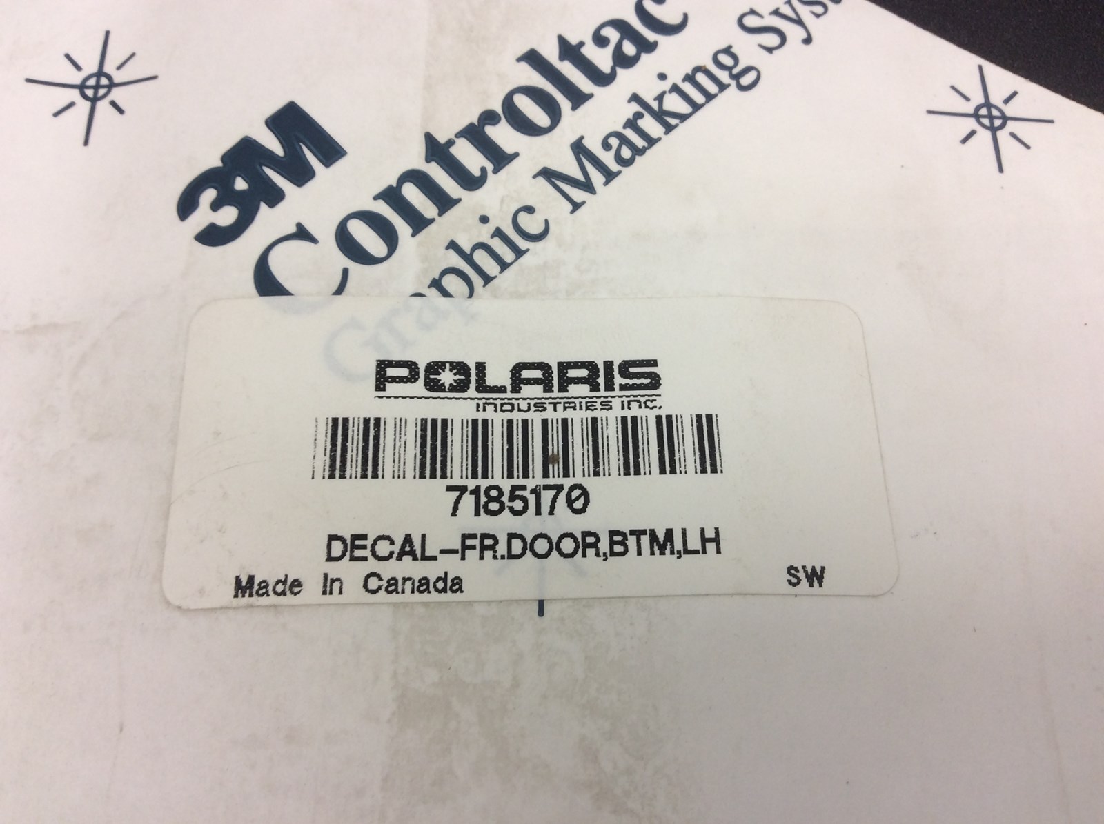 2017 Polaris Decal, Front Door LH Bottom, General 1000 - Image 2