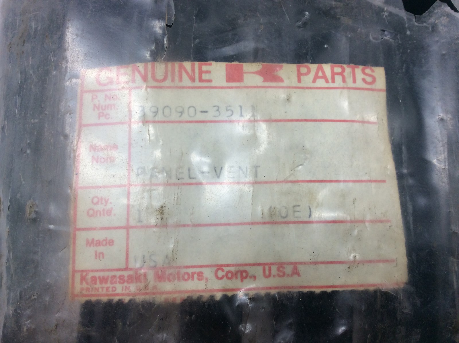 1980 Kawasaki Drifter 340, vent panel - Image 2