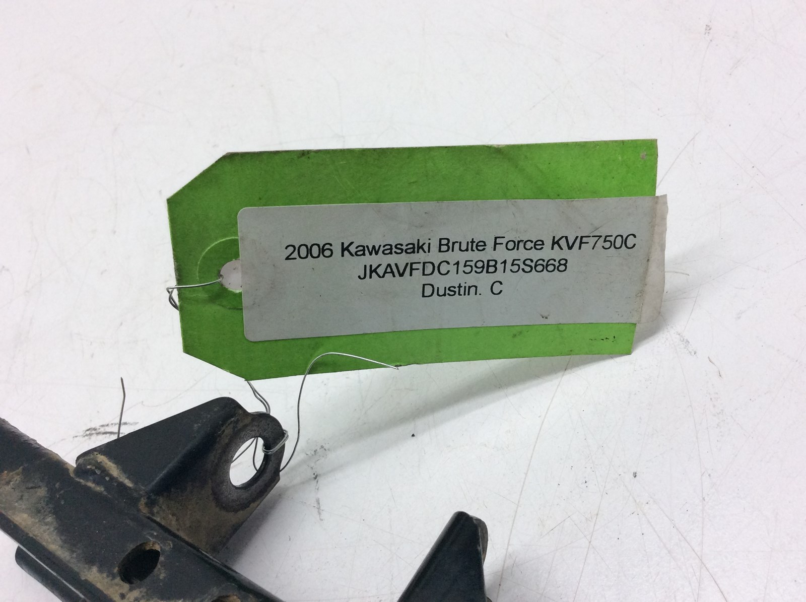 2006 Kawasaki Used Rear Differential Upper Mount Bracket - Image 4