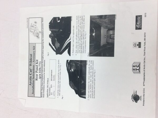 2016 Arctic Cat Soft Rear Panel Windshield - Image 4