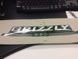 2004 Yamaha Decal, Gas Tank Cover, "GRIZZLY 660"