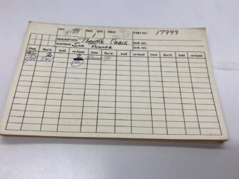 Chrysler Sno Runner Dealer Inventory Cards