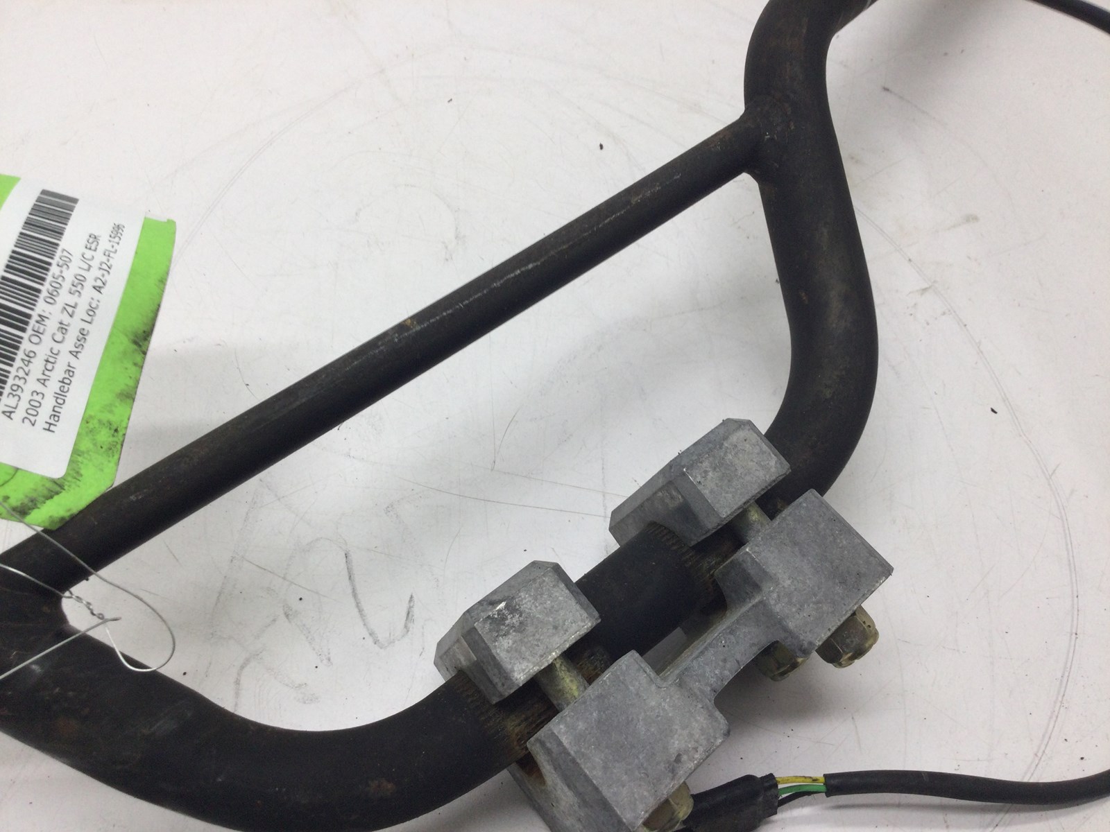 2003 Arctic Cat Handlebar w/ 2X Heated grip And Adjusting Block - Image 2