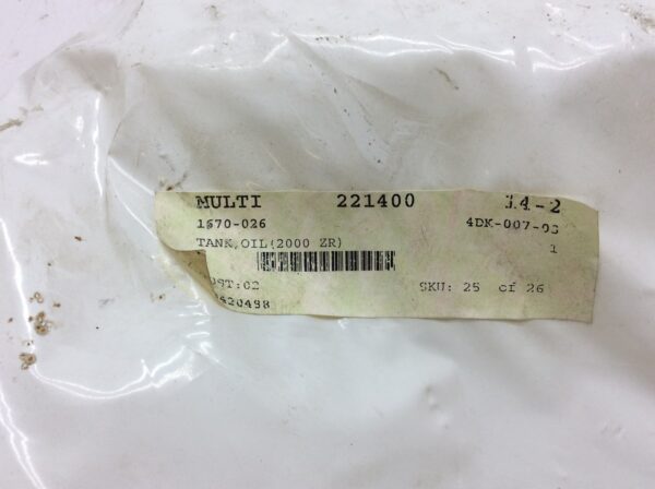 2002 Arctic Cat Tank Oil - Image 5