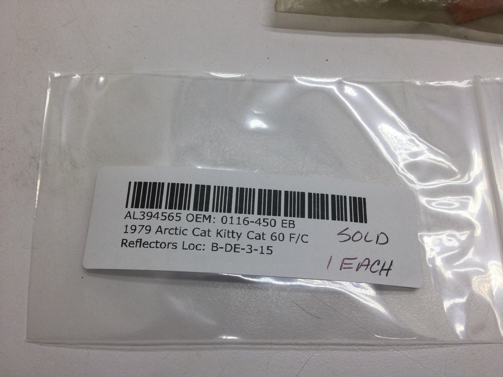 1979 Arctic Cat Amber Reflector - Image 5