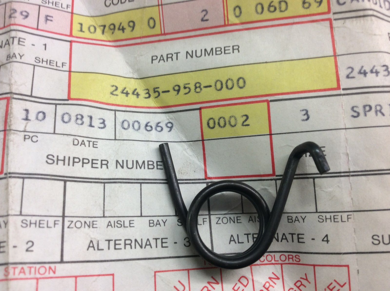 1981 Honda Spring, Shift Drum Stopper - Image 3