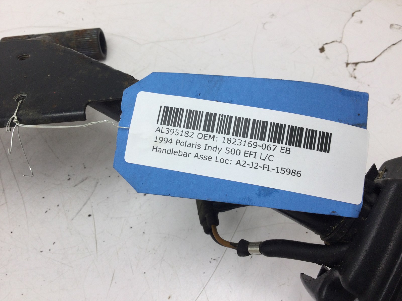 1994 Polaris Handlebar Assembly w/ 2 Heated Grips And Throttle Block - Image 5