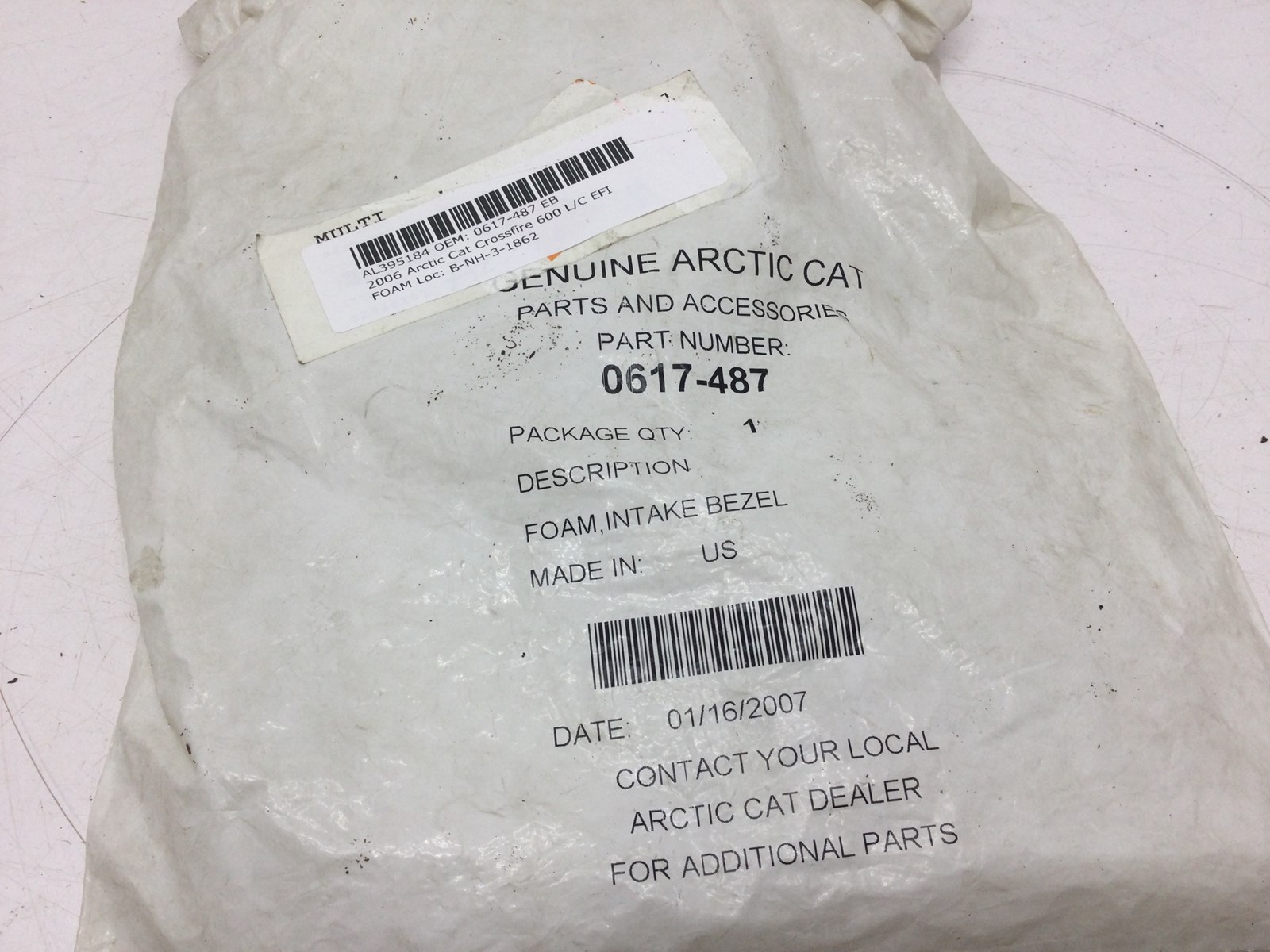 2006 Arctic Cat Left Intake Bezel Foam - Image 5