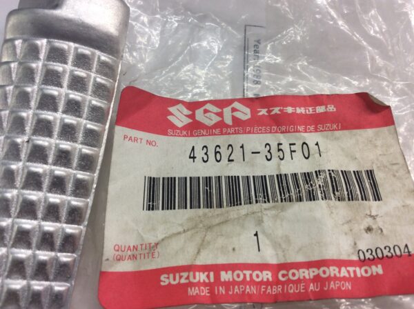 2003 Suzuki Bar, Pillion Left Hand Footrest - Image 5
