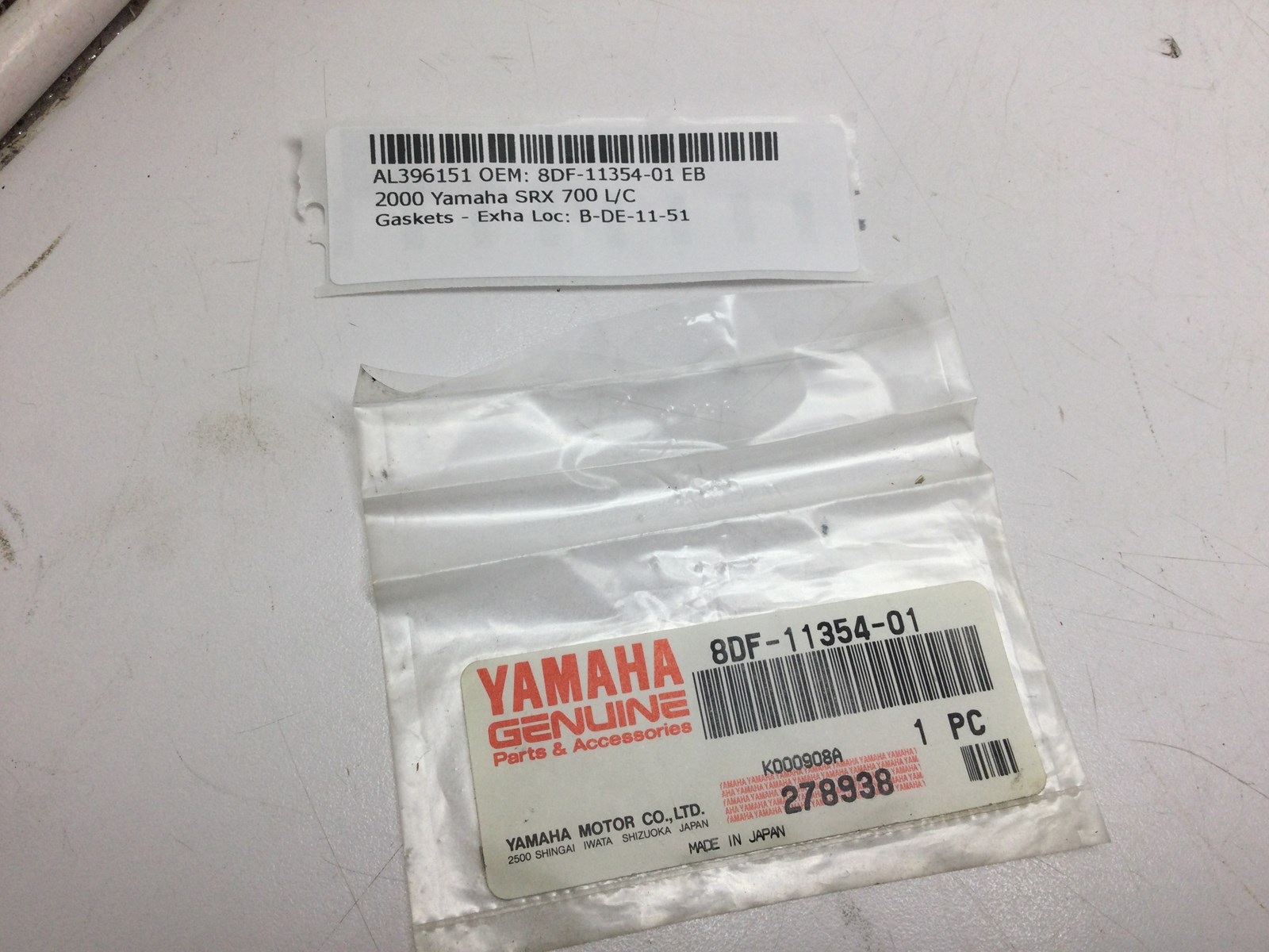 2000 Yamaha Exhaust Valve Cover Gasket - Image 5
