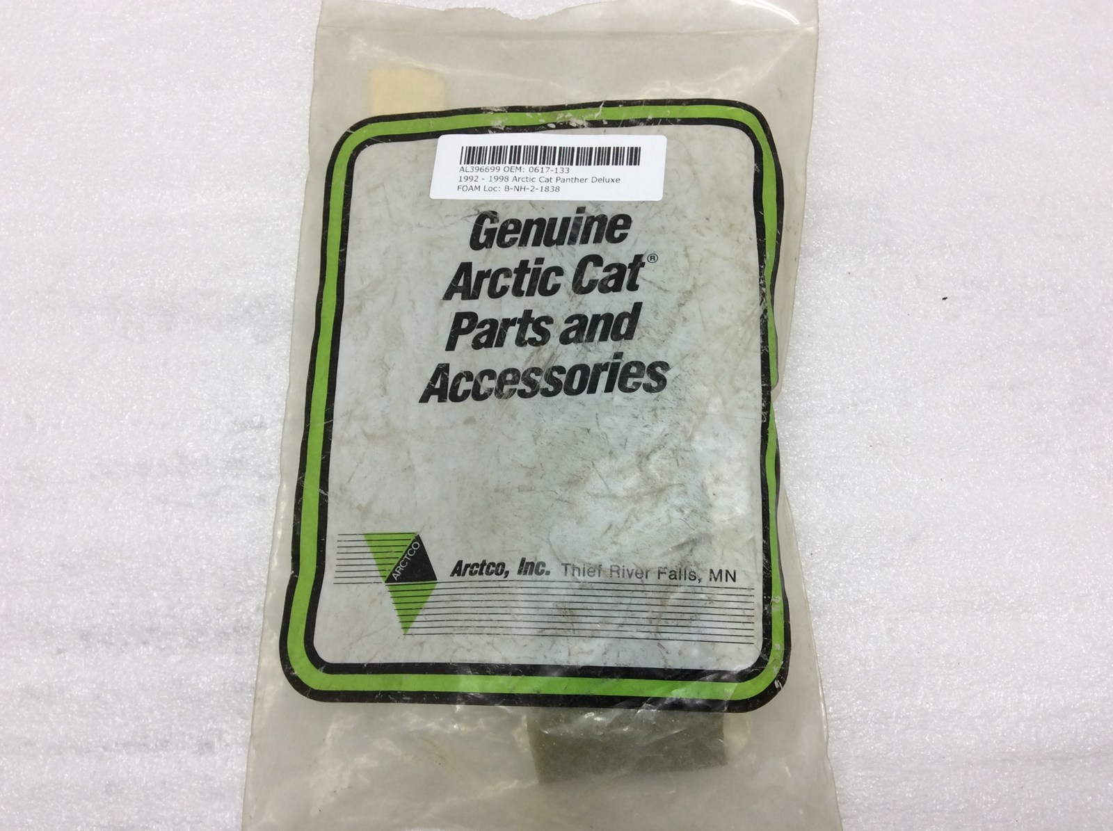 1992 Arctic Cat Foam, Plate Backing LH Vent
