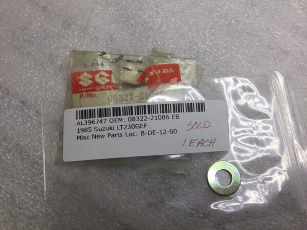 1985 Suzuki Front Wheel Lug Nut Washer - Image 5