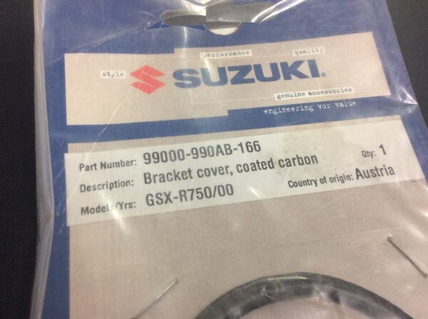 2001 Suzuki Bracket cover, triple tree, coated carbon - Image 3