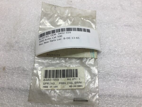 2000 Arctic Cat Brake Lock Lever Spring