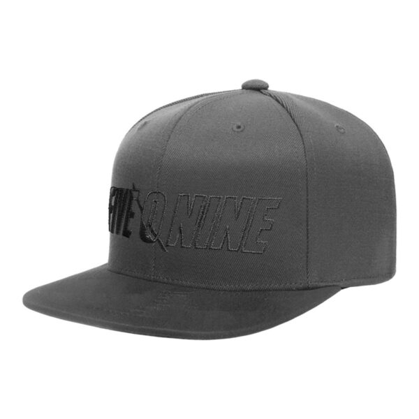 FLAT BRIM CVT SNAPBACK HAT CHARCOAL GRAY
