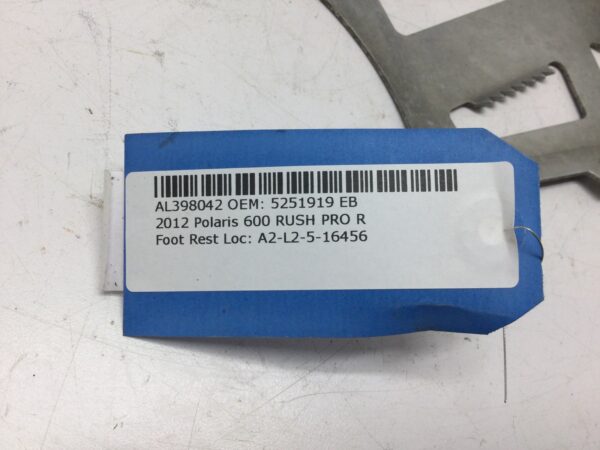 2012 Polaris Left Lower Footrest - Image 5