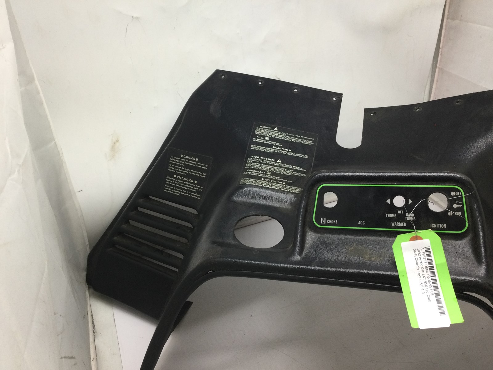 1992 Arctic Cat dash - Image 4