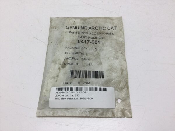 2000 Arctic Cat Fuel Tank Pad - Image 2