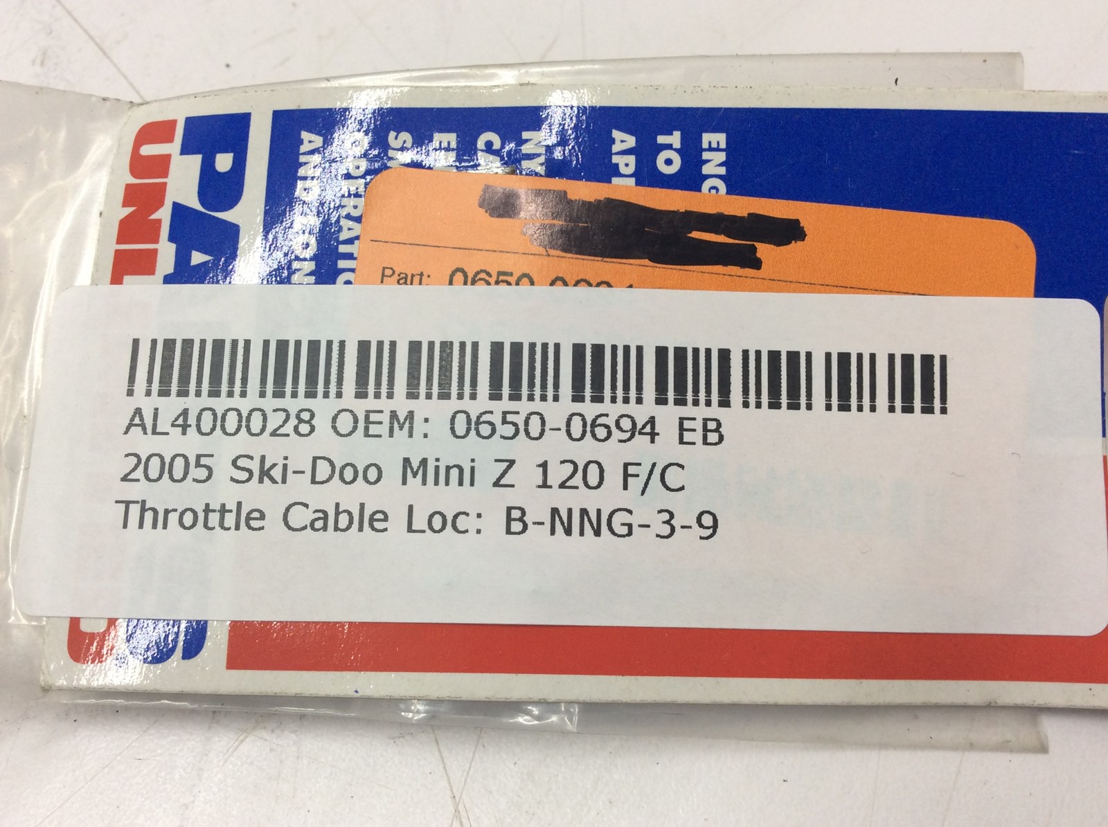 2005 Ski-Doo New Throttle Cable - Image 5