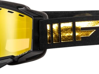 Zone Snow Goggle Black/gold W/gold Mirror/yellow Lens