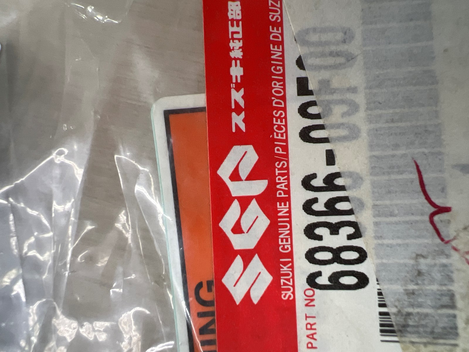 1999 Suzuki Label Warning Reverse - Image 4