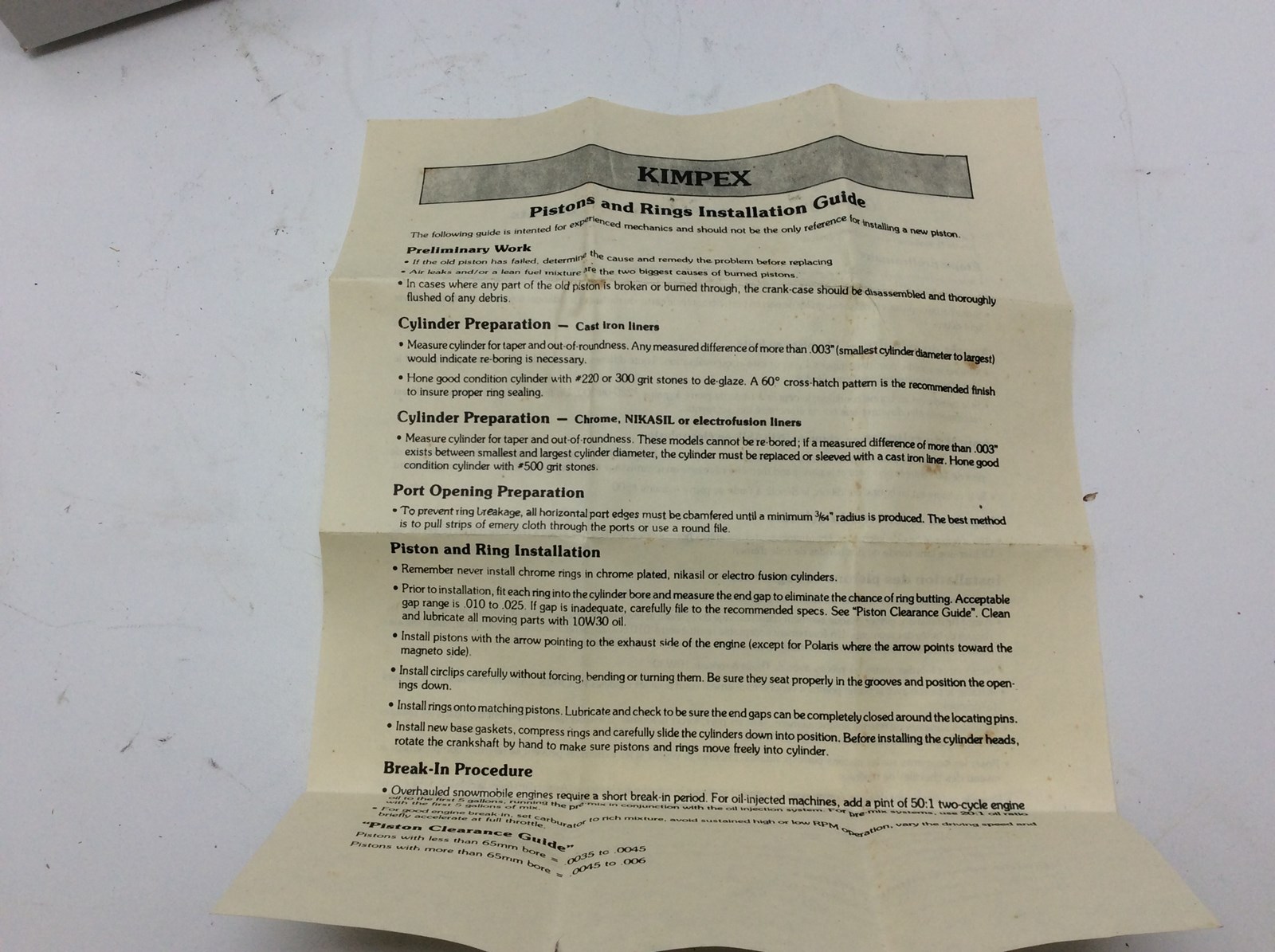 1985 Yamaha NOS Piston Kit - Std - Image 5