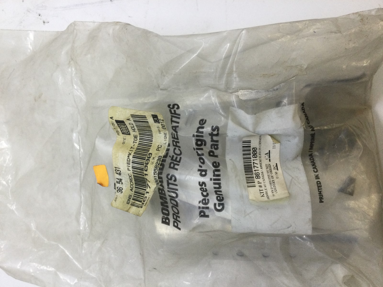 2004 Ski-Doo TOE HOLD