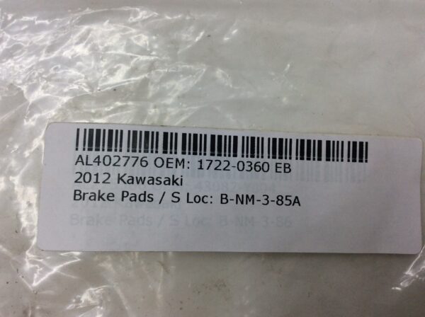 2012 Kawasaki NOS Brake Pads - Image 5