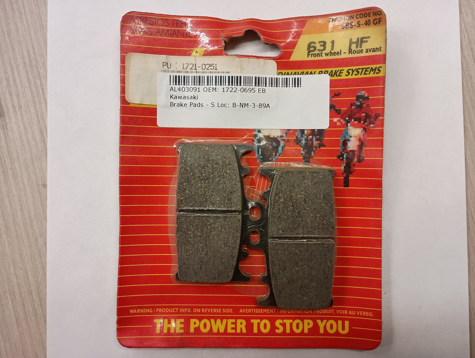 NOS Front Brake Pads