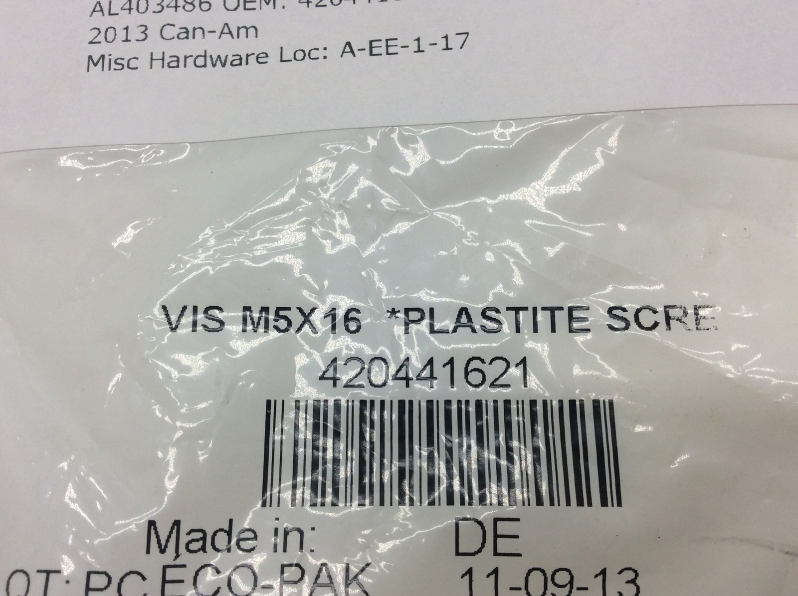 2013 Can-Am Screw M5X16 - Image 2