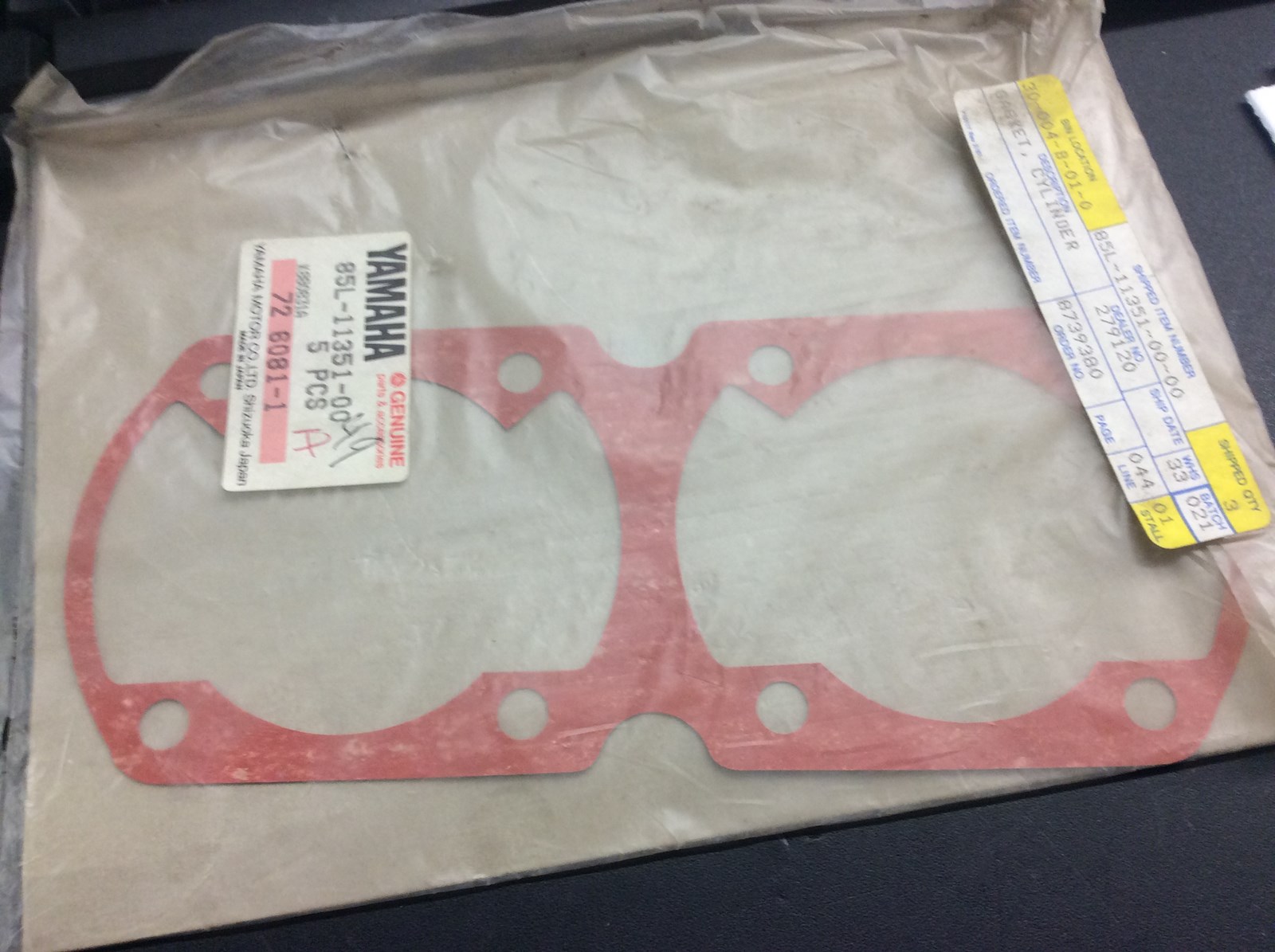 1989 Yamaha Base Gasket - Obsolete - Image 2