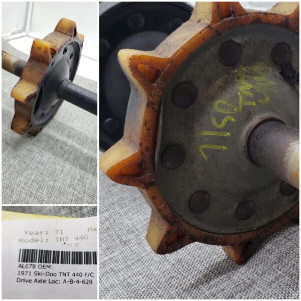 1971 Ski-Doo TNT 440 Drive Axle - Image 5