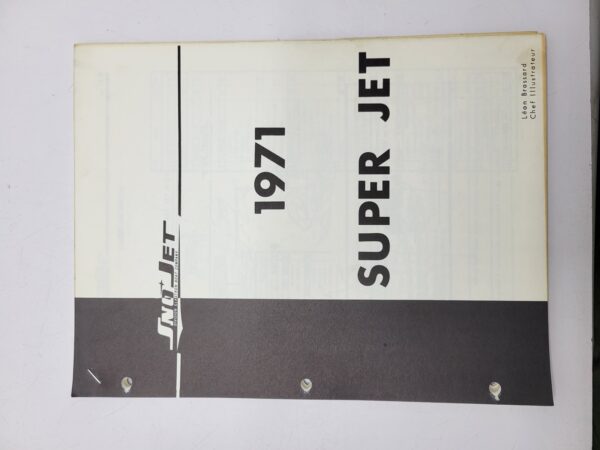 1971 SnoJet SUPER JET Manual Owners