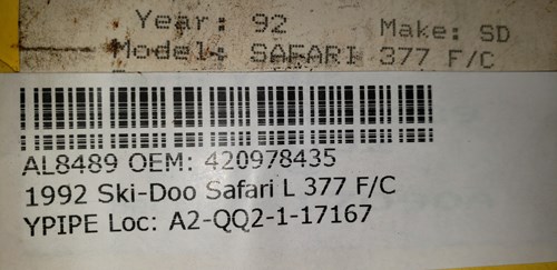 1992 Ski-Doo SAFARI 377 F/C YPIPE - Image 5