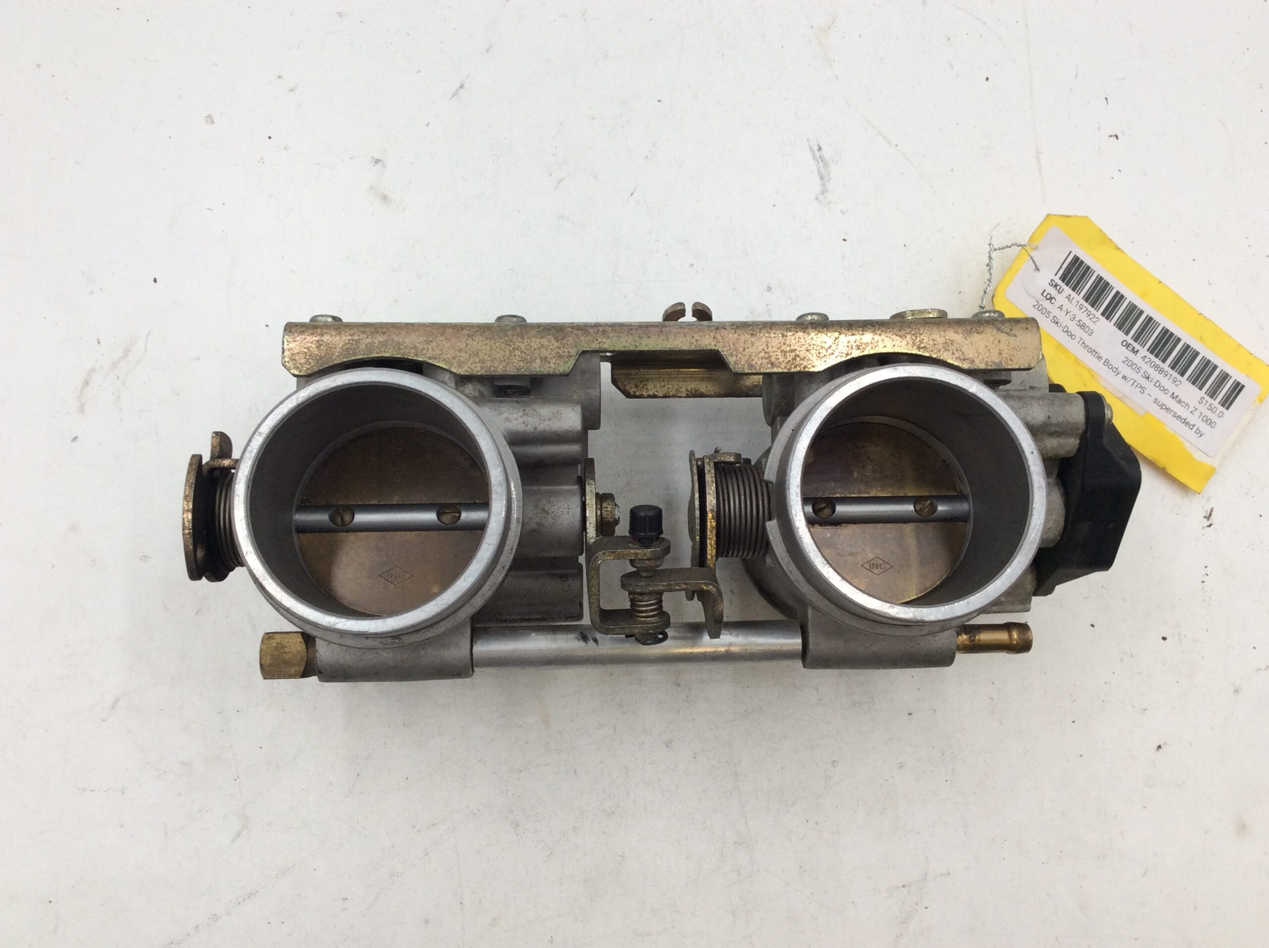 2005 Ski-Doo Throttle Body 420889192 w/TPS - superseded by OEM 420889198 - Image 2
