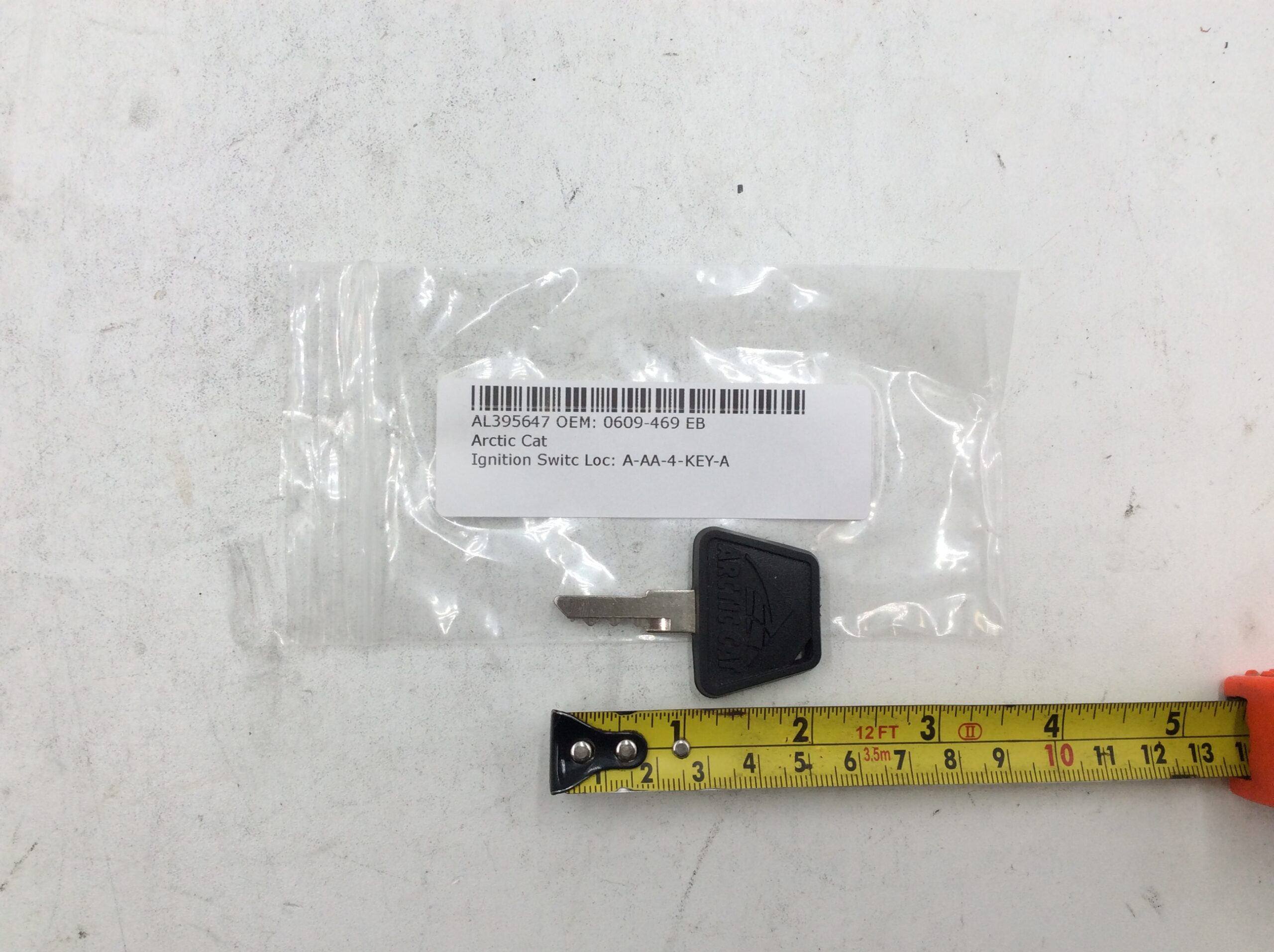 KEY,N/C EL START IGN-D-SINGLE MOLDED