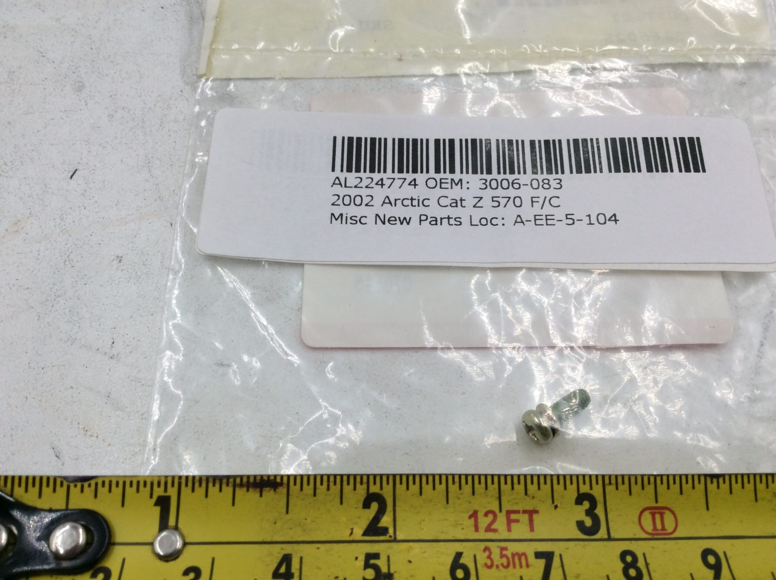 2002 Arctic Cat Screw - Image 2