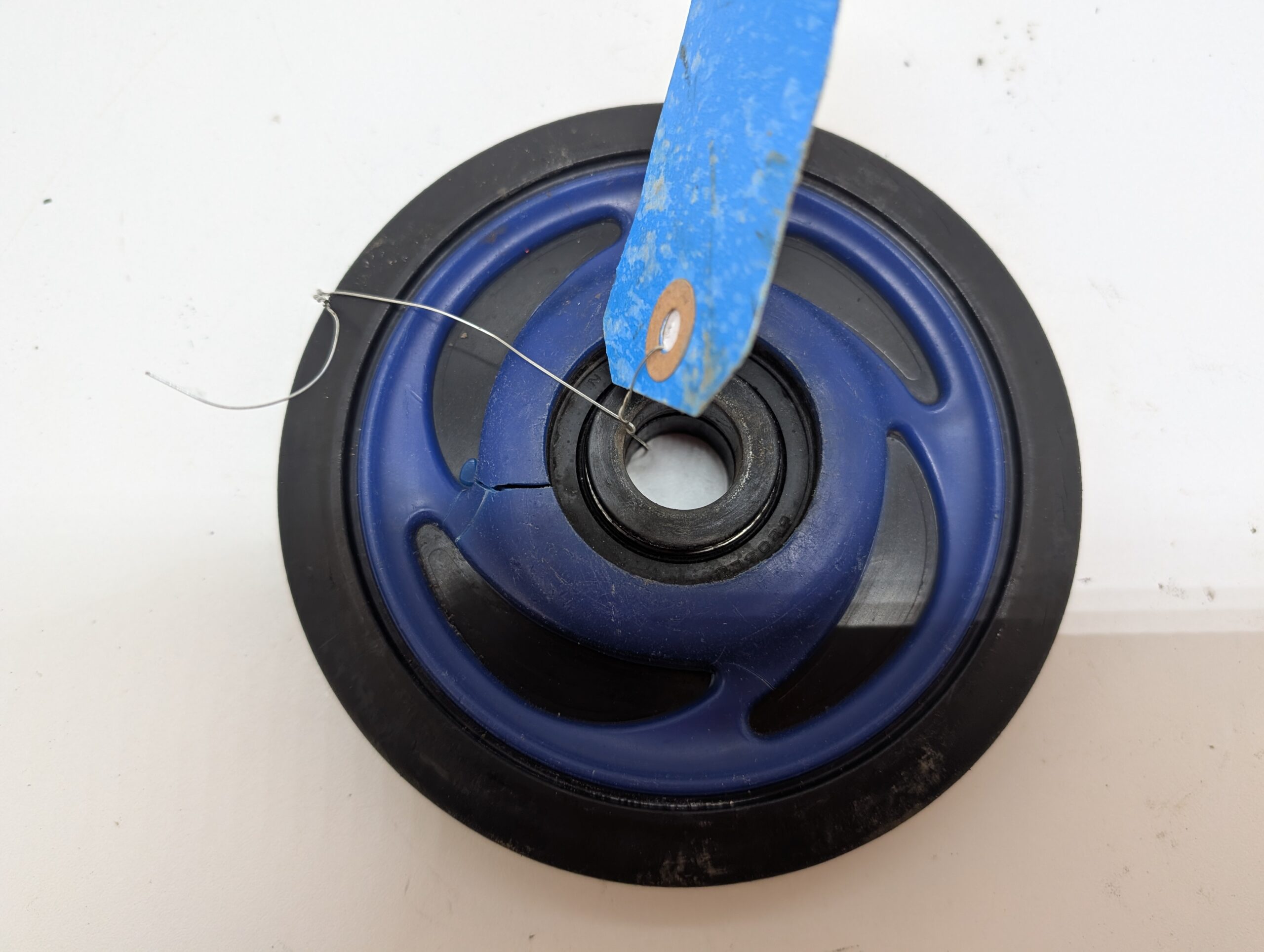2002 Polaris Idler wheel Blue 5.35 - Image 3