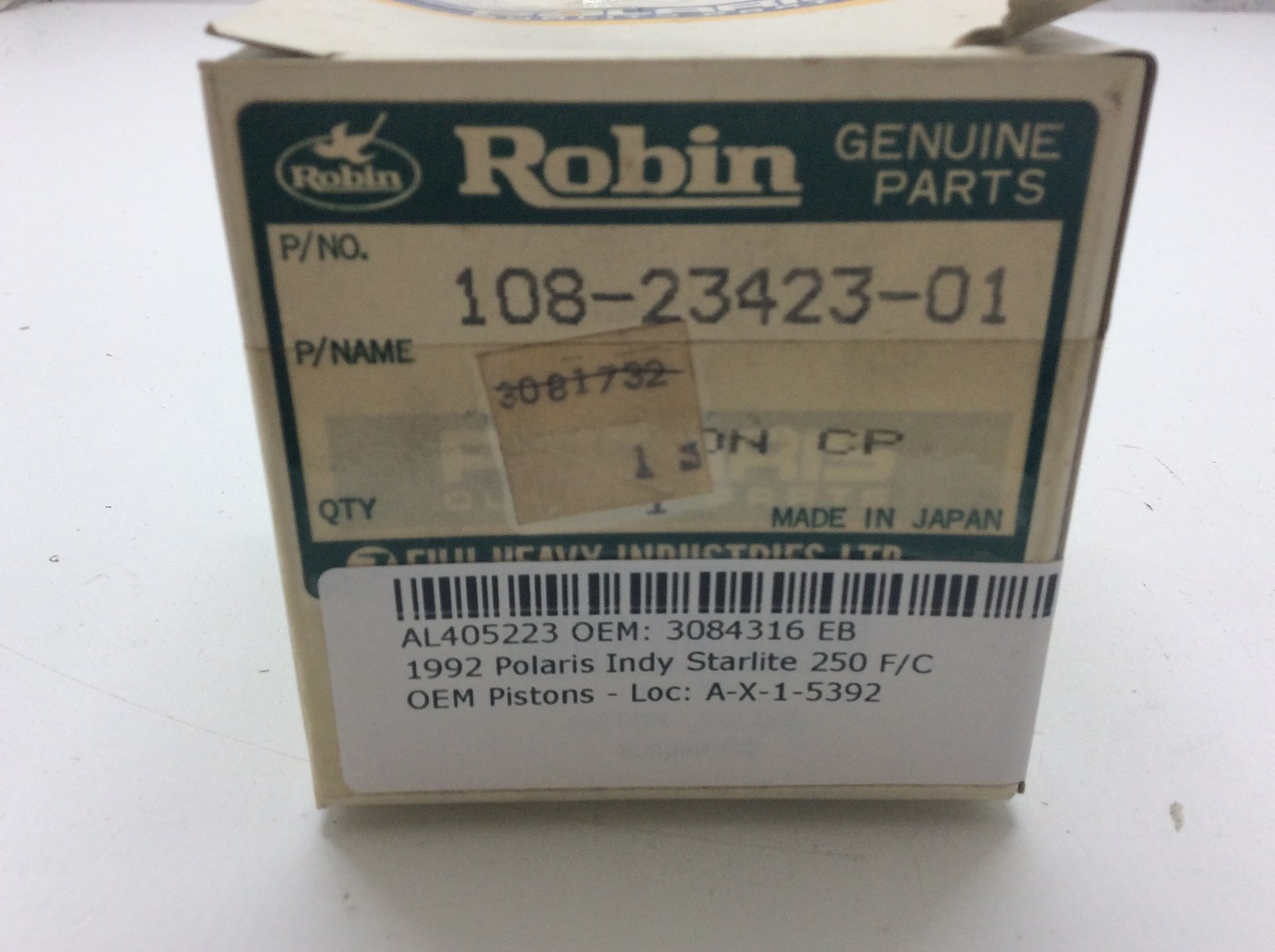 1992 Polaris NOS .020" / .5 mm Oversize Piston - Image 3