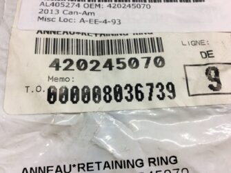 2013 Can-Am Retaining Ring
